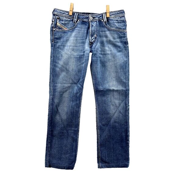 Diesel Slammer Jeans Men's 34x30* Button Fly Preppy Skater Streetwear Biker Work - Picture 1 of 14